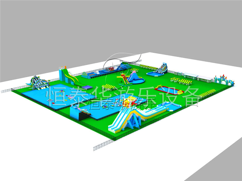 水上乐园设计效果图115*110米