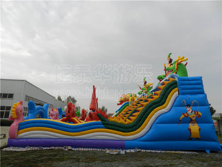 恒泰华：充气城堡项目日孩子们玩翻天